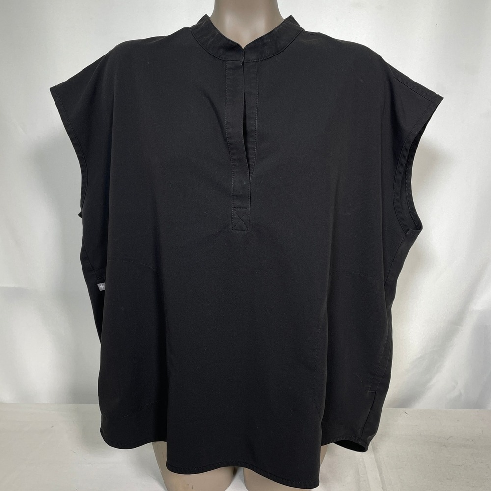 FIGS Technical Collection Black Sleeveless Scrub Top Women's XXL